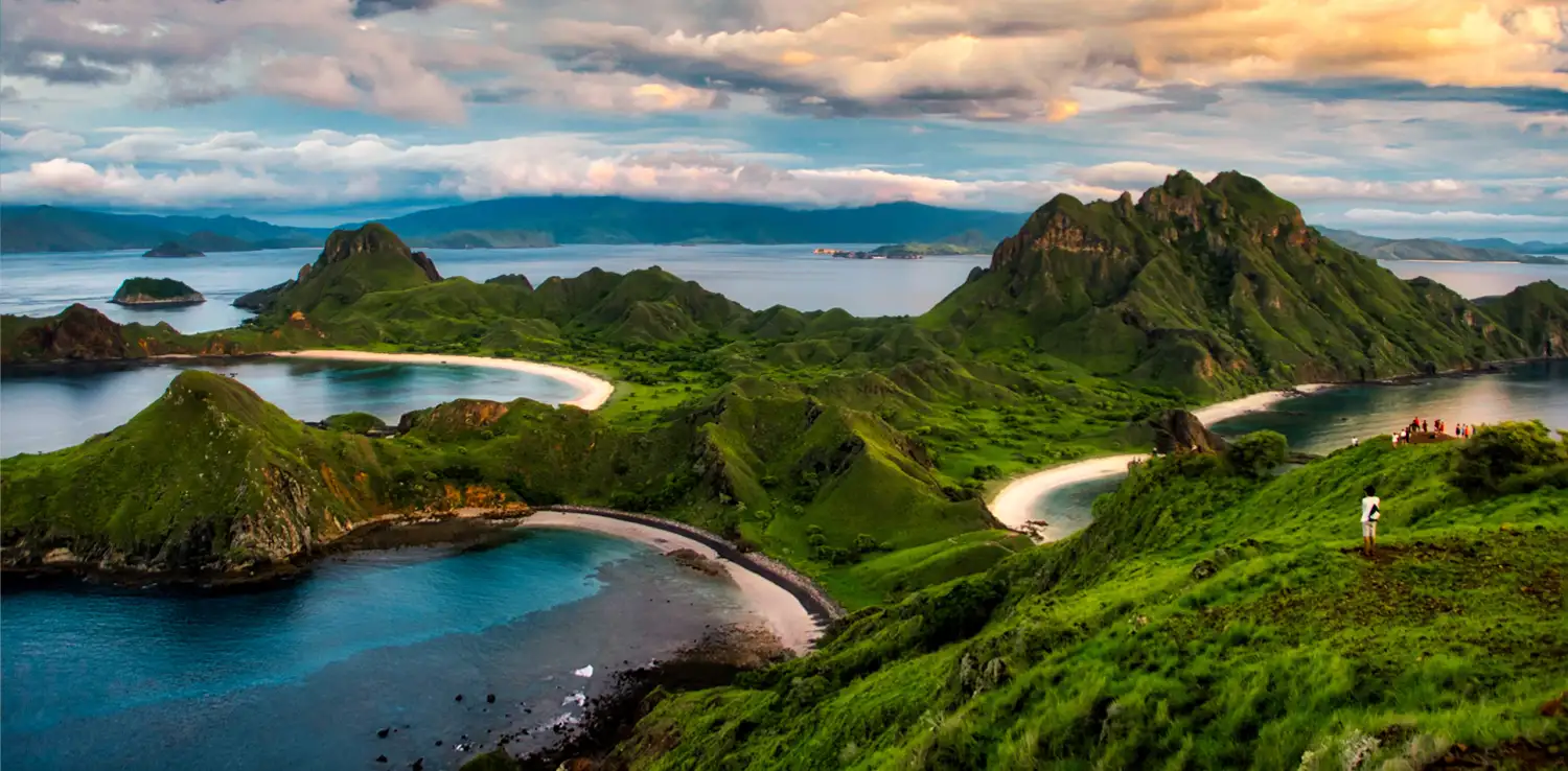 the islands of Komodo National Park, located at West Manggarai, East Nusa Tenggara.