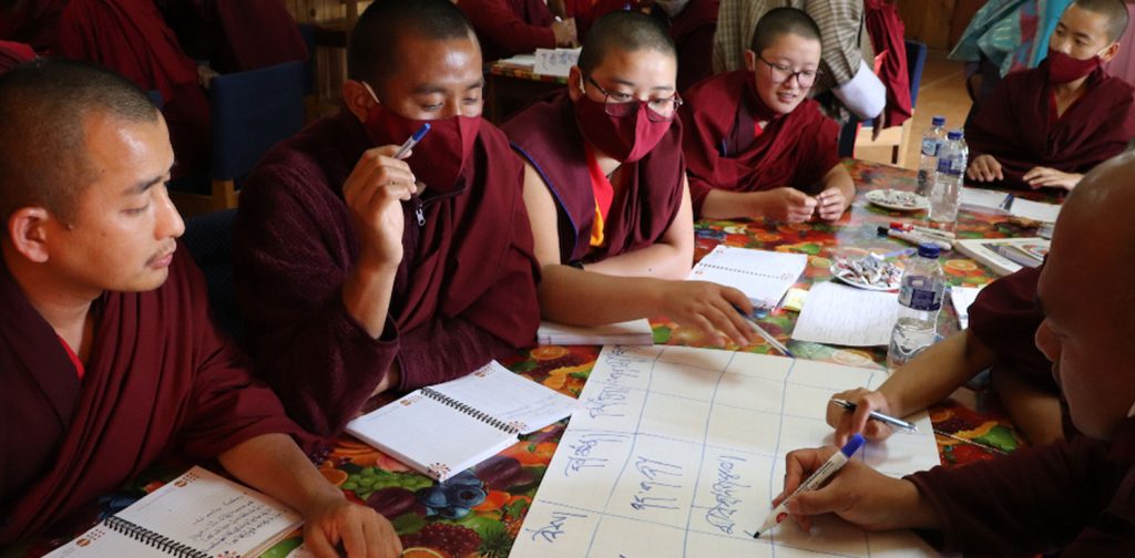 The monks are teaching sex education to young people
