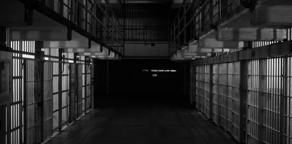 empty prison hallway