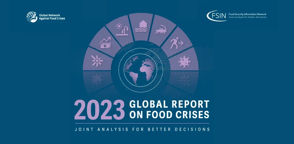 cover of the global report on food crises 2023