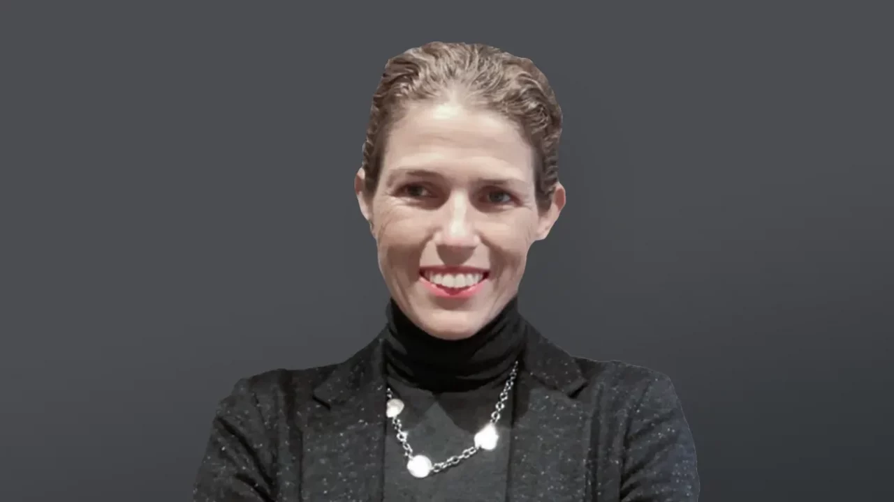 a woman wearing black