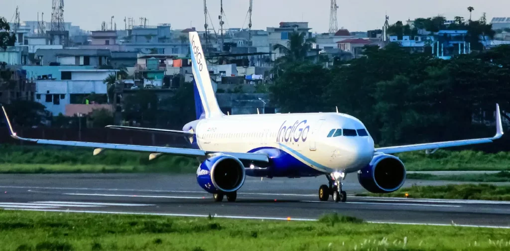 IndiGo Airbus A320-271N on airstrip