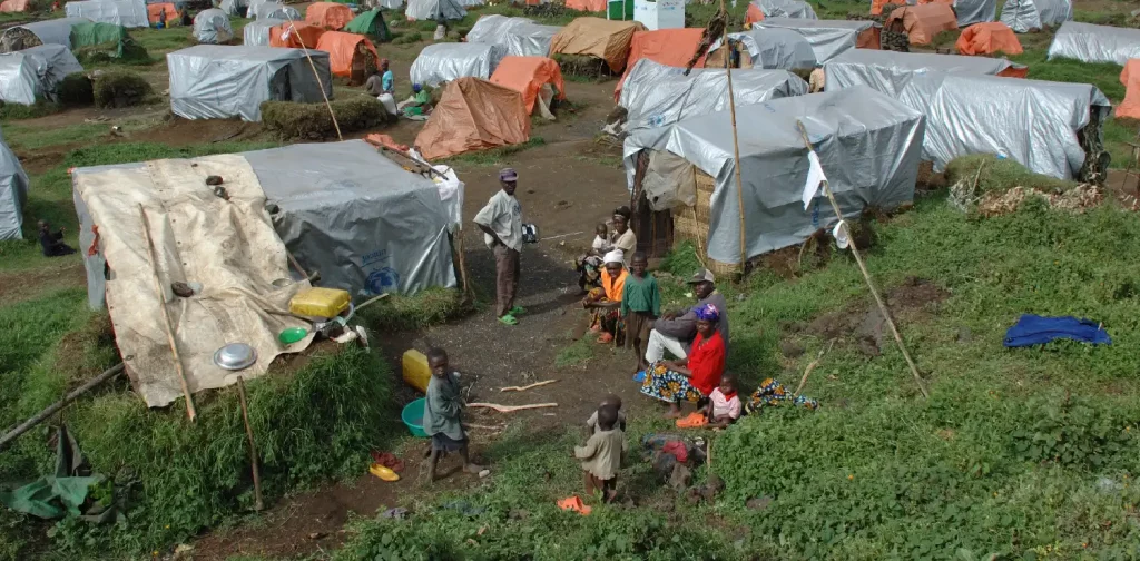 Kibumba refugee camp in Rwanda