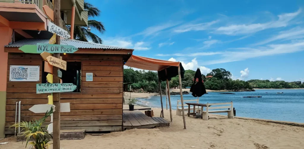 a cottage by the beach in Trinidad and Tobago