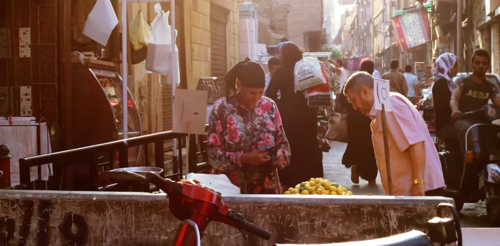 busy egyptian market