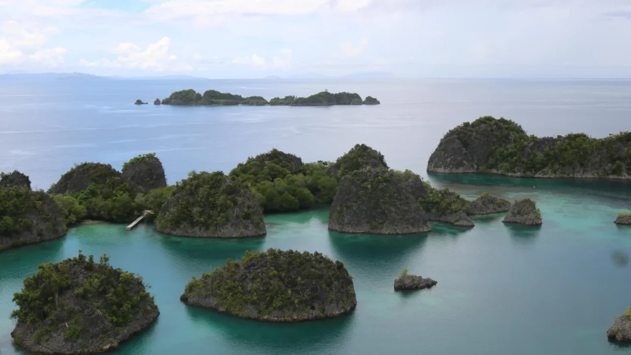 Small Islands in the middle of Raja Ampat seas