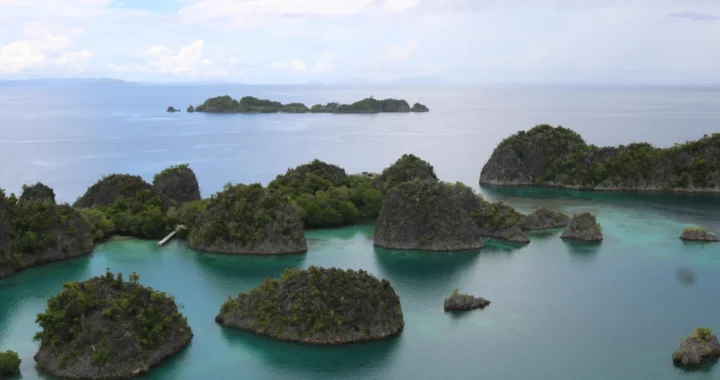 Small Islands in the middle of Raja Ampat seas