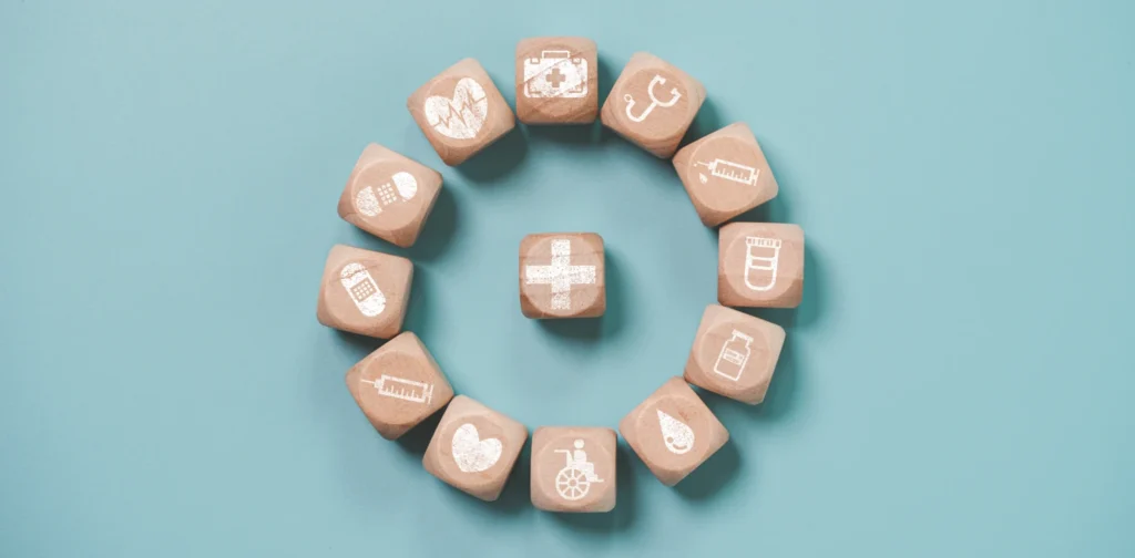 wooden blocks with symbols