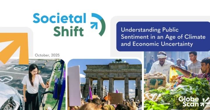 a cover of the societal shift report by globescan