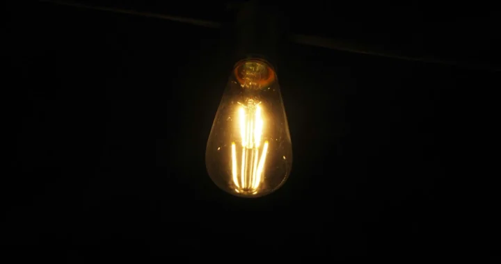 a lightbulb